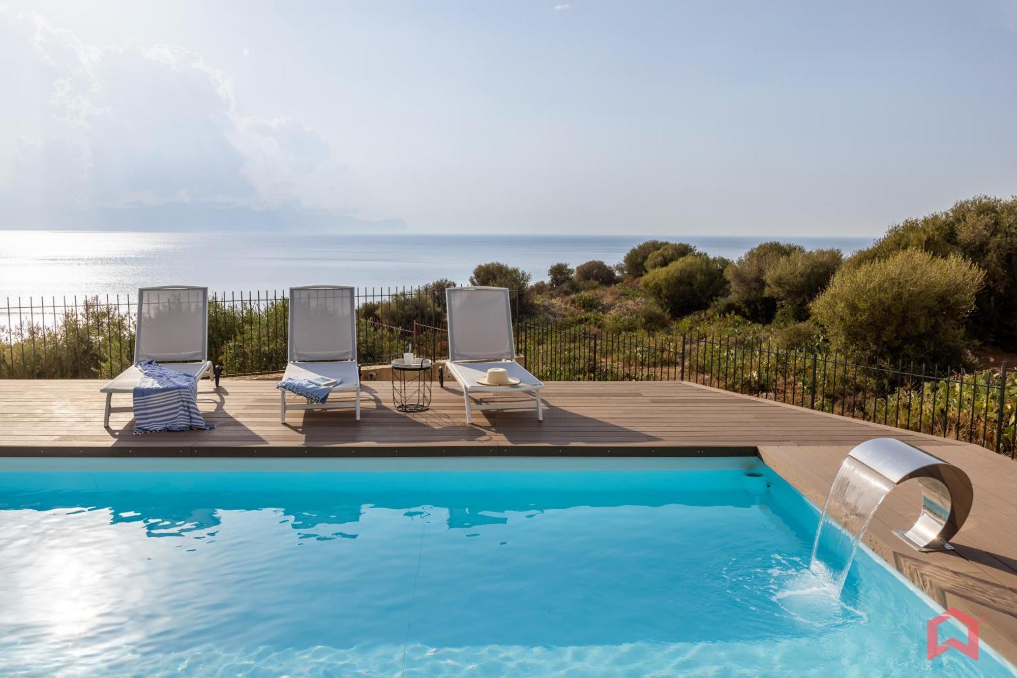 Villa With Sea View Private Pool Terrasini Exterior photo